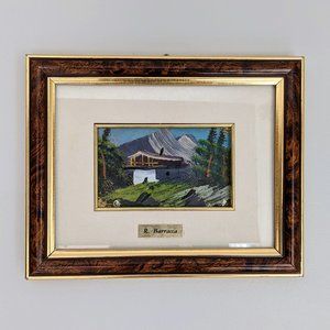 Original Mountain Landscape Painting By R Barracca